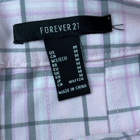 Lace up plaid mini skirt cotton candy pink school girl skater barbie - Picture 7 of 9